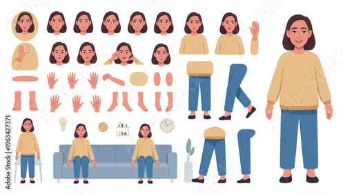 Diverse group of people engaging in various activities and professions