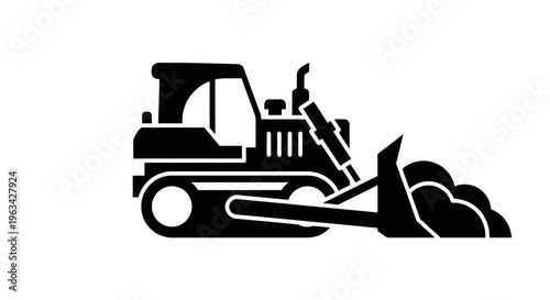 Bulldozer Construction Equipment Heavy Machinery.