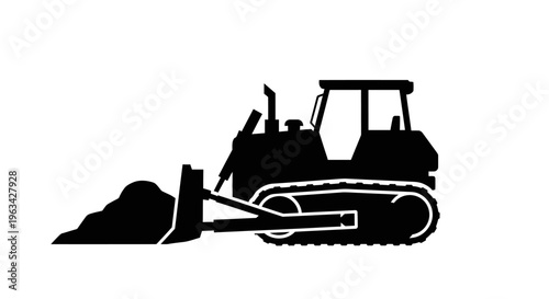 Bulldozer Heavy Equipment Construction Machine.