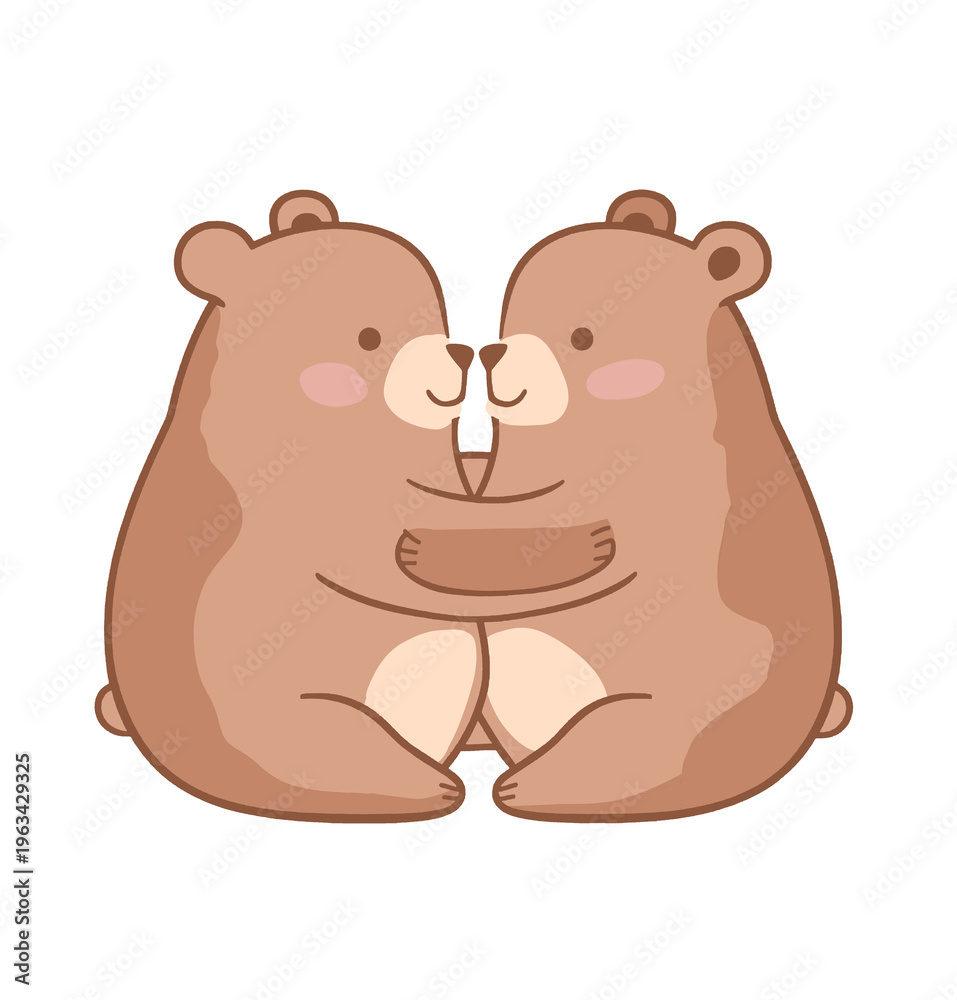 Obraz premium bear and heart