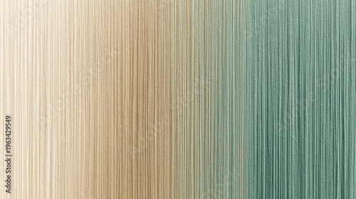 Fine vertical lines display a smooth transition from pale beige to muted teal color
