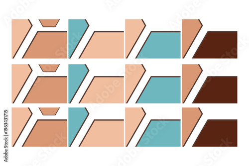 repeating Modern Geometric Seamless Pattern Background with Hexagonal Shapes