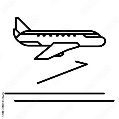 Take off plane icon
