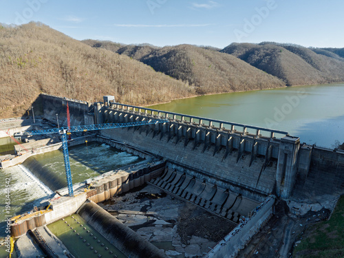 Photos Scenic View of Bluestone Dam and Reservoir in Southern West Virginia