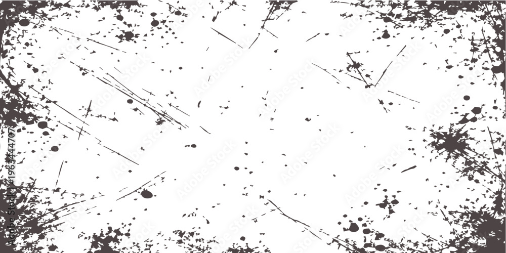 Fototapeta premium Abstract grunge black ink splat textured background design