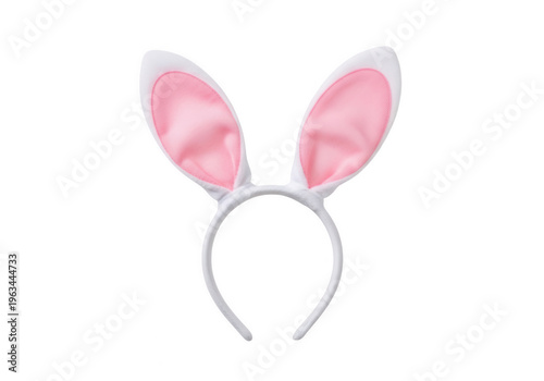 Soft pink bunny ears headband for playful or festive occasions
