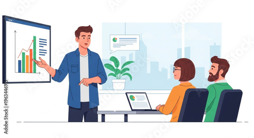 business people working in office