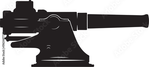 Black silhouette of vintage anvil, metalworking tool, industrial equipment, workshop icon