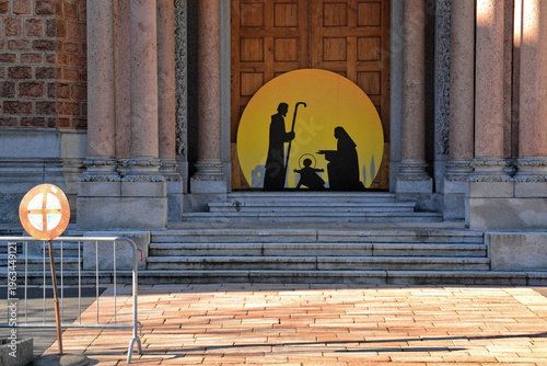 La chiesa del Sacro Cuore a Lugano, Canton Ticino, Svizzera.