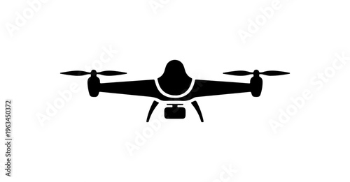 Modern Quadcopter Drone Vector Illustration