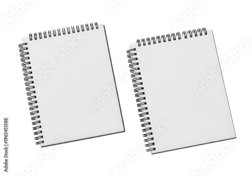 Two overlapping abstract geometric shapes on a plain background