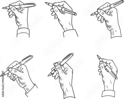 Variations of pencil grip techniques