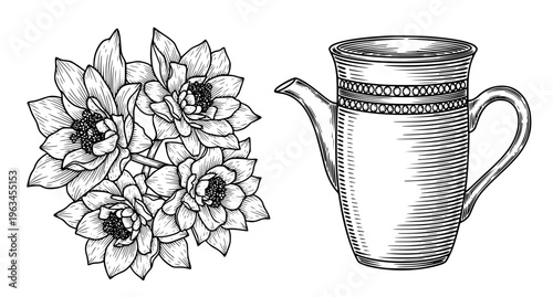 Vintage Engraved Dairy Cow Illustration Farm Animal Vector