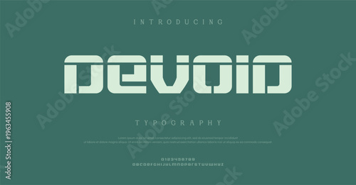 Introducing Devoid Typography Font Design