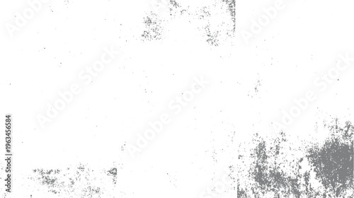 Grayscale speckled texture with random gray splotches and dots on white background grunge abstract