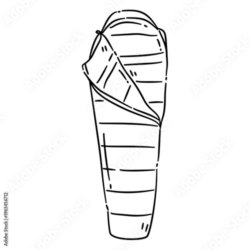 sleeping bag vector illustration