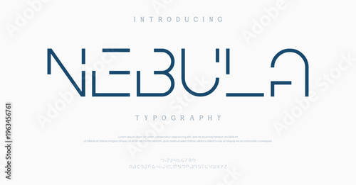 Introducing Nebula Typography Font Design
