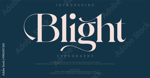 Introducing Blight Typography Font Design