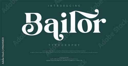 Introducing Bailor Typography Font Style
