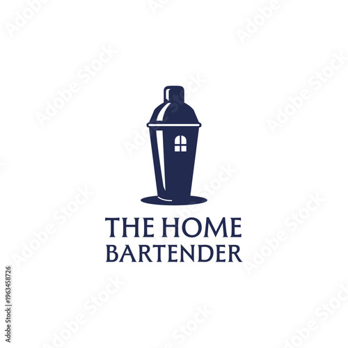 Microstock asset for home bartenders, featuring a cocktail shaker. Ideal for cocktail recipes, home bar setup, mixology blogs, and social media posts.