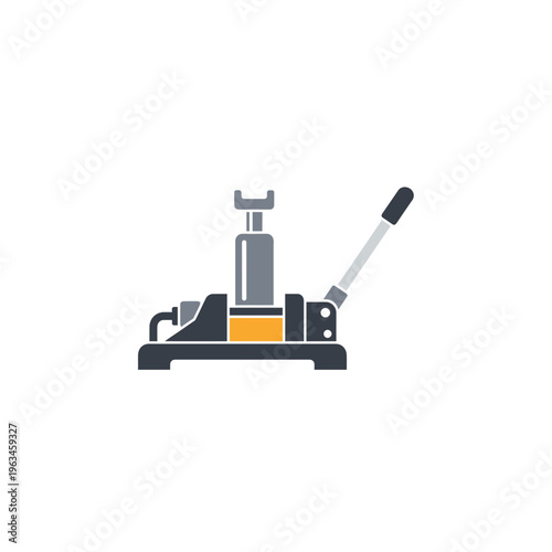 Professional hydraulic floor jack tool illustration