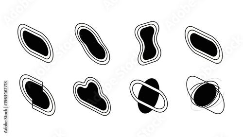 Abstract Organic Shapes Collection - Modern Minimalist Design Elements