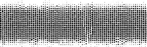 Black squares forming a gradient pattern a white background with transparent background