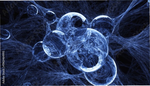Interconnected Glowing Spheres in a Network: Gigapixel Standard v2 4x Representation