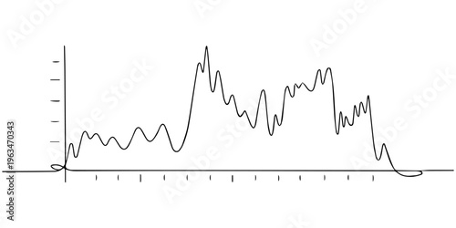 Stock market heartbeat line graph on black background blending finance chart with ECG pulse style vector illustration