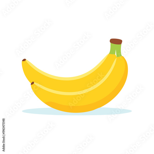 A bunch of ripe yellow bananas illustration