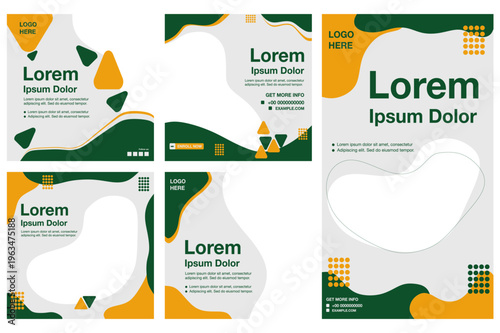 Social media post template Set