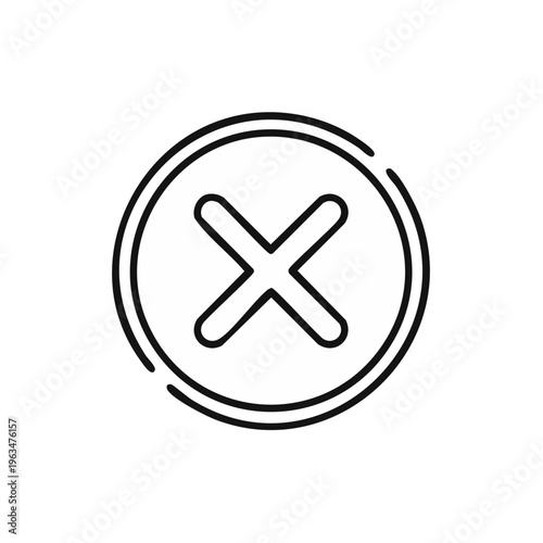 Simple hand drawn cross mark inside a circle graphic symbol for rejection or no Free Download Simple hand drawn cross mark inside a circle graphic symbol for rejection or no - GFXLoad