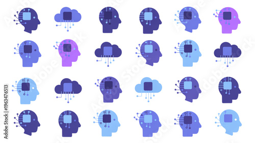 Intricate collection of traditional red and gold decorative symbols and motifs