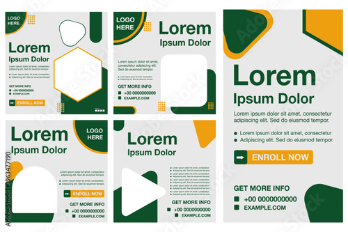 Social media post template Set