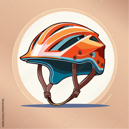 Casque de vélo moderne et coloré pour sécurité cycliste