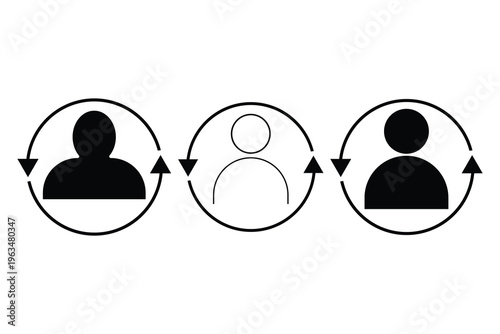 Vector illustration of a social network team wearing stylish glasses and sunglasses representing connection and modern fashion