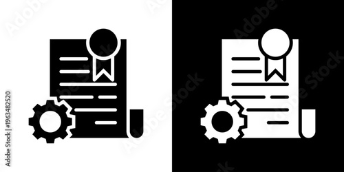 Charter Icon Set Vector Collection Isolated In Black And White