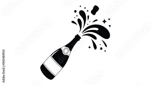 black and white wine glasses