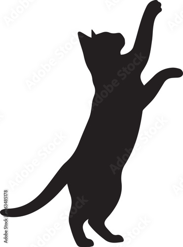 Hungry Begging Pet Silhouettes for Food Industry