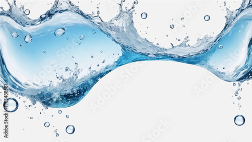 A captivating dance of water droplets, showcasing dynamic water splashing, a perfect visual representation of refreshing coolness.