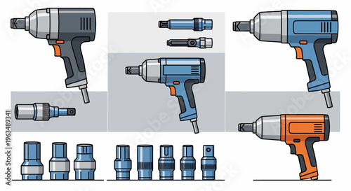 Electric drill and driver bits tools.