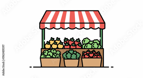 Fresh produce on display outdoors.