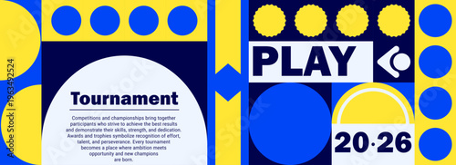 Pattern day employee with work card office and icon trophy mosaic.