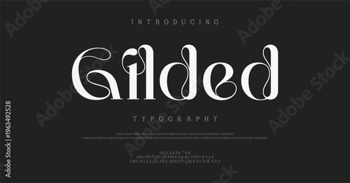 Introducing Gilded Typography Font Style