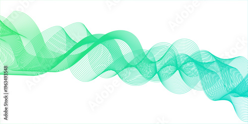 Abstract blue wave and smoke design featuring flowing curves and digital motion lines on a creative vector pattern backdrop for a modern web banner wallpaper.