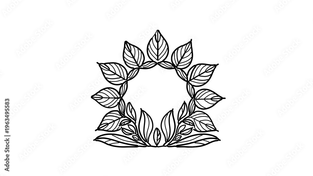 Fototapeta premium Botanical Design Elements