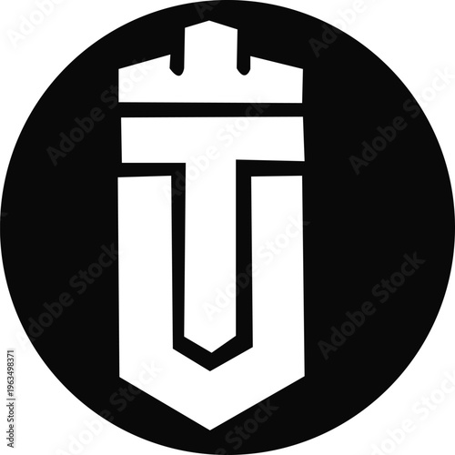 Modern UT Logo Design Minimal Monogram Letter Mark Branding