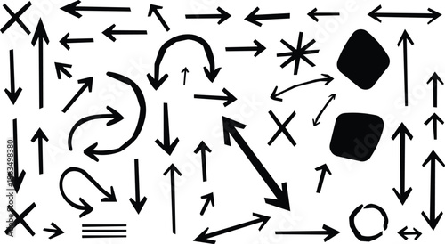 Two cyclists in motion a black and white sketch