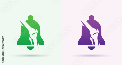 Orthopedic Bell Logo for Clinic Alert Notification Branding

