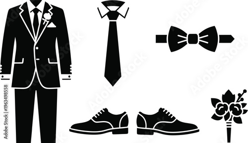 Groom's formal wear and accessories